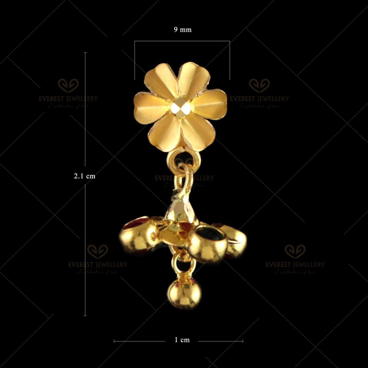 22K Gold Plaed Earring Women Daily Wear Drop Dangle Traditional Ethnic  Jewellery | eBay