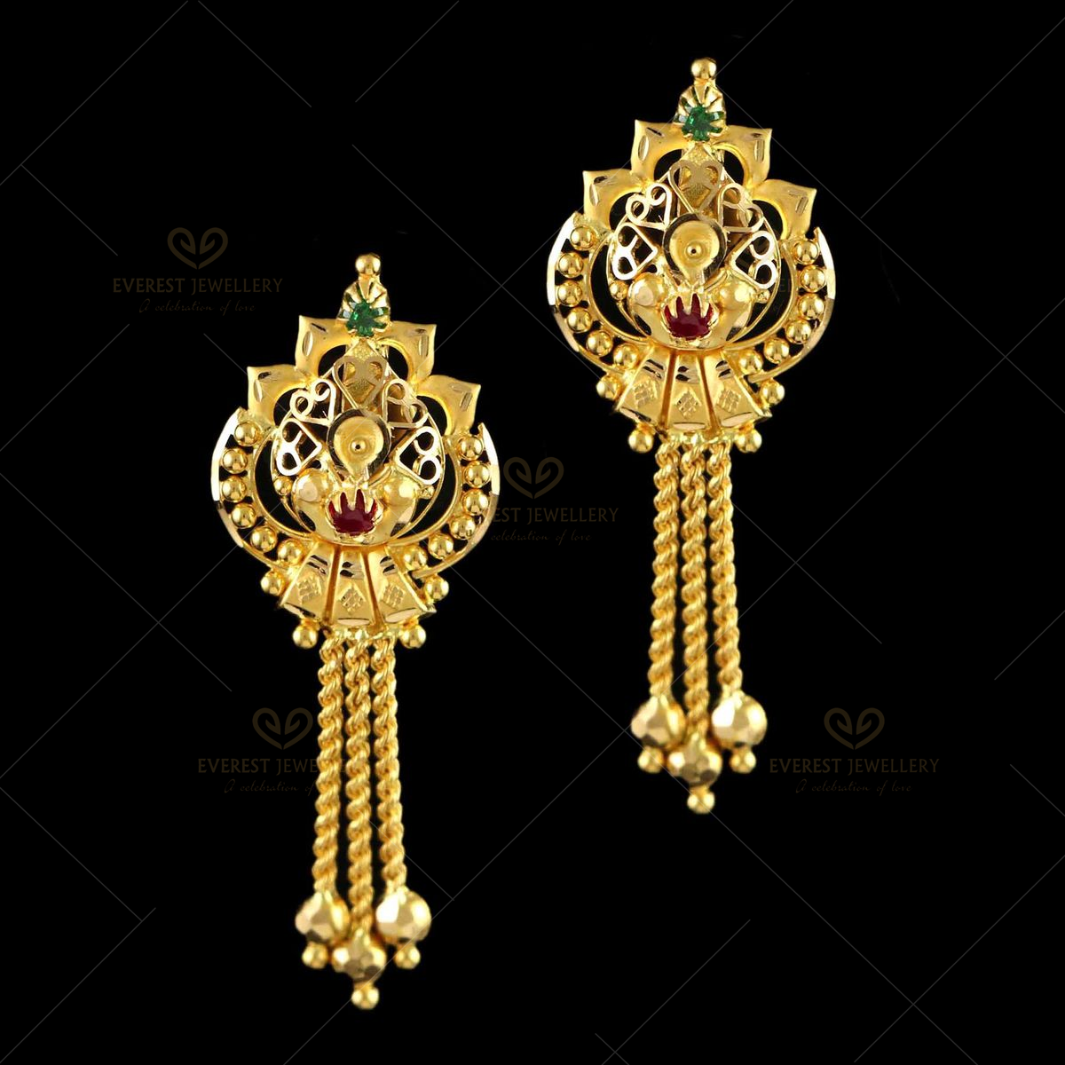 Fancy Gold Earrings - Elegant and Unique Designs | Shop Now – Page 2 –  Jewelegance