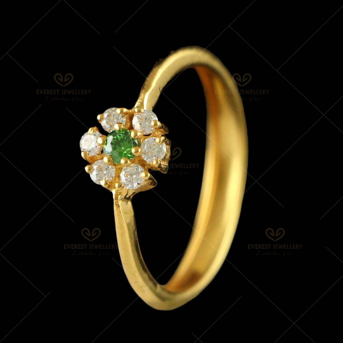 22K Yellow Gold & CZ Stone Ring (Size 7) – Virani Jewelers