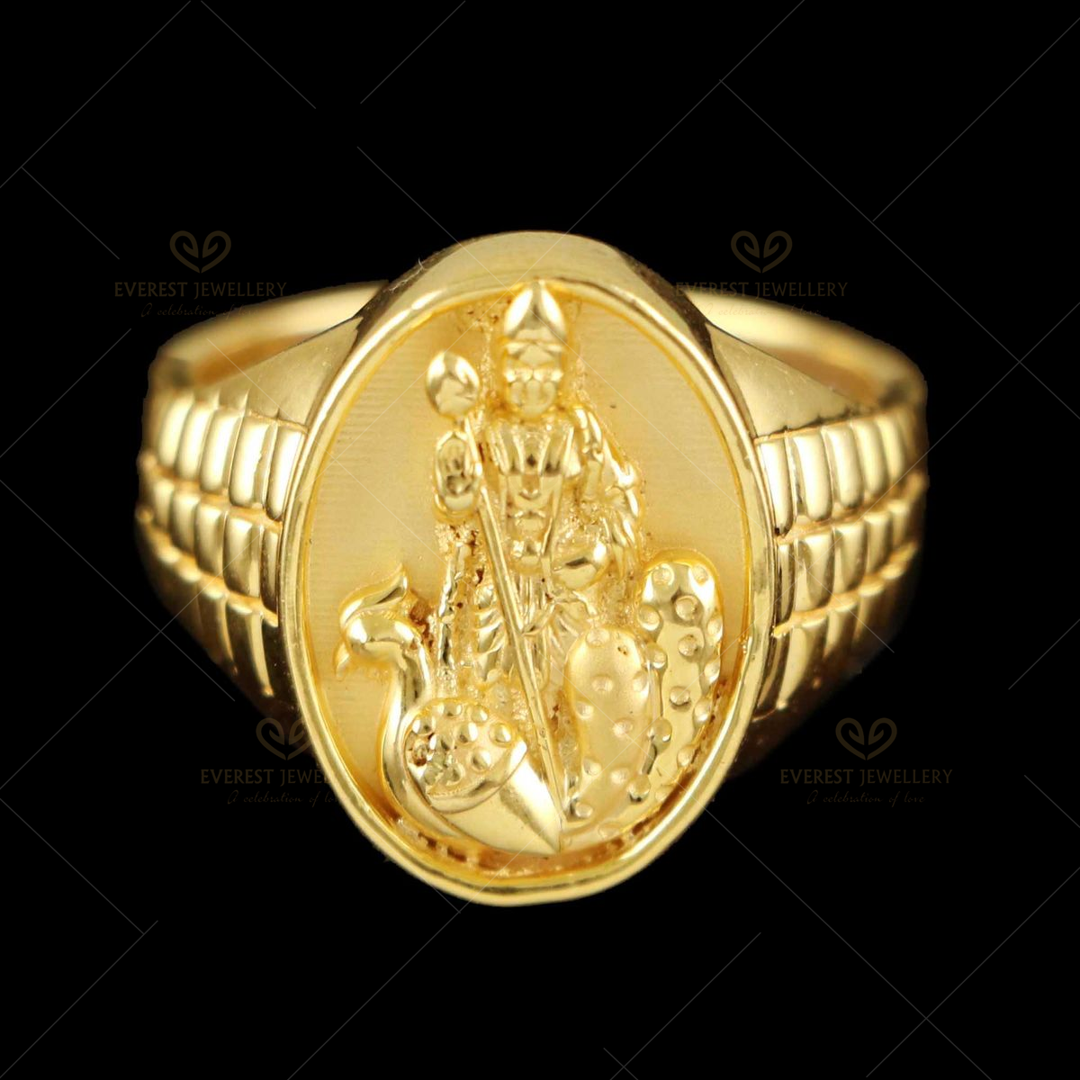 916 Gold - Ring - Biscuit Ring - 'Murugan' - 15.00g/23 - ADBE | Shopee  Malaysia
