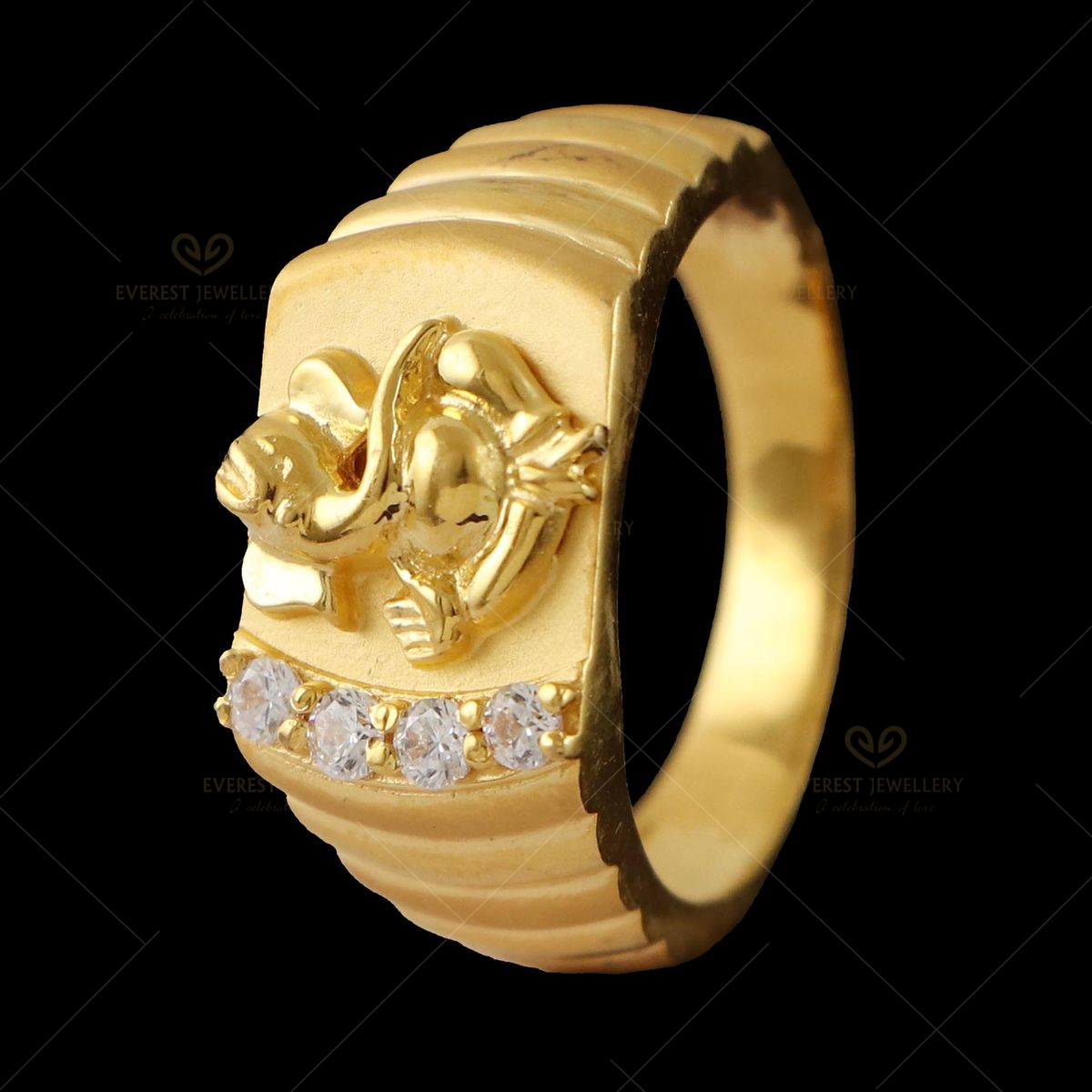 Memoir Brass Micron Goldplated Big and Bold Ganesh Ganpati designer heavy  Wedding Engagement finger ring Men Latest Stylish (ORRX2826) : Amazon.in:  Jewellery