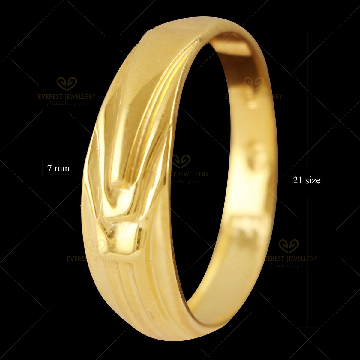 Buy quality 916 new light weight cz gents ring in Ahmedabad