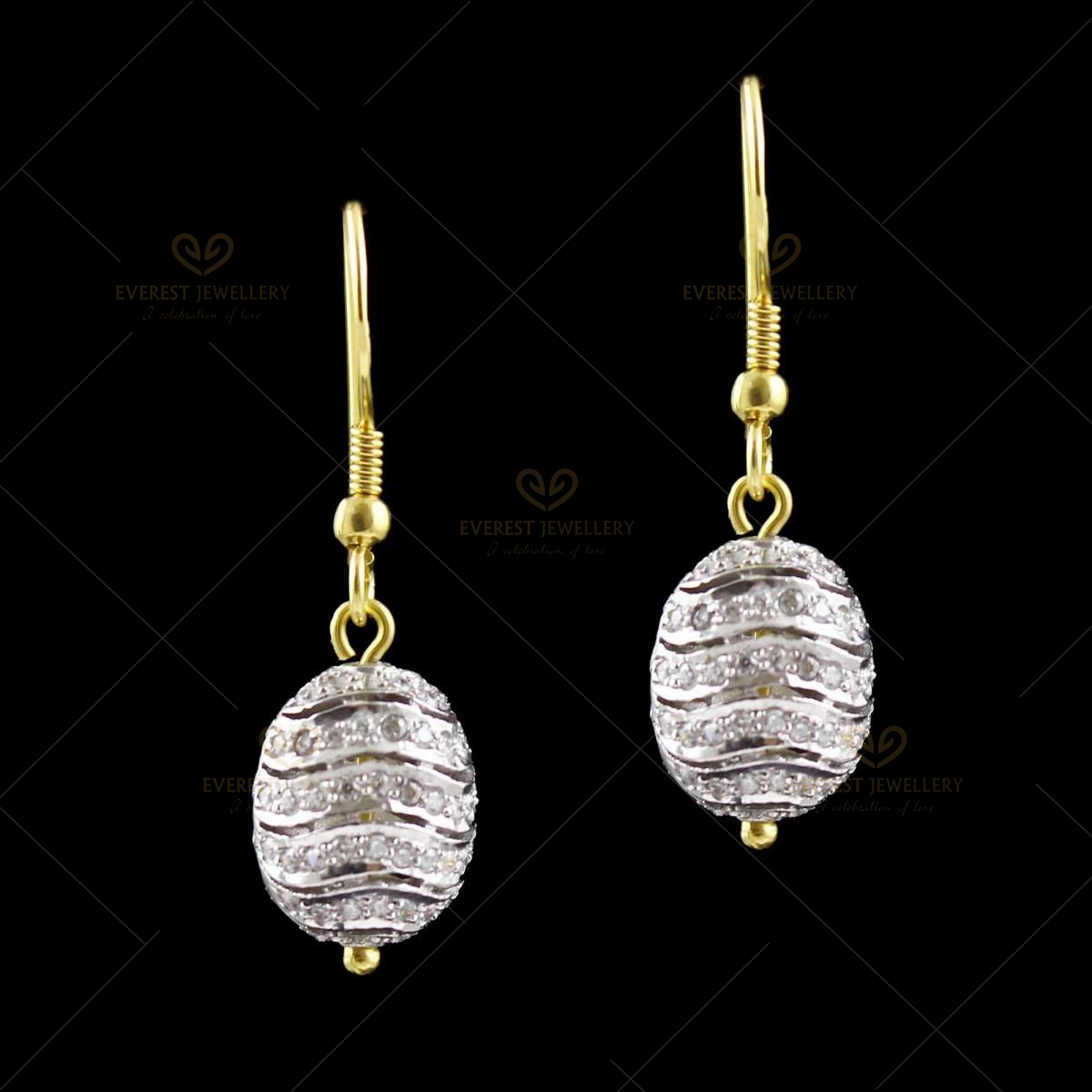 Light Green Stone Solid Silver Drop dangle Earring| Jewels Artisan